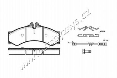 Brzdové destičky přední REMSA 0614.02 - Mercedes  (RE 61402)