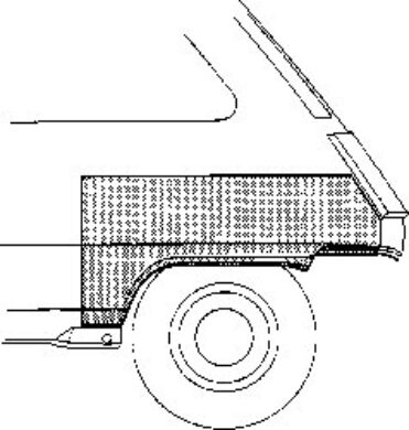 Lem blatníku  ZP Renault Twingo  (4342146)
