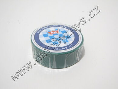 Izolační páska PVC 0,13mm 19x10m zelená  (3638)