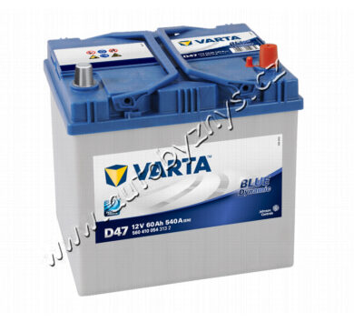 Autobaterie 12V/60Ah 540A VARTA Blue dynamic (Asia typ)  ( RP zahrnutý v ceně )  (17348)