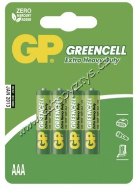 GP Zinkochloridová baterie GP Greencell R03(AAA),blistr 4ks  (17633)