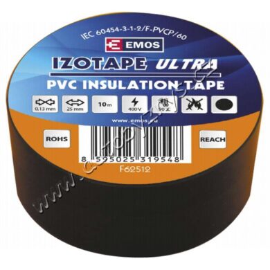 EMOS Izolační páska PVC 25mm / 10m černá  (17763)