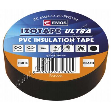 EMOS Izolační páska PVC 19mm / 20m černá  (17767)