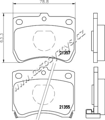 Brzdové destičky přední REMSA 0271.02 Kia,Mazda  (RE 27102)