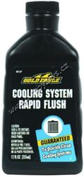Čistící přípravek chladící soustavy-Cooling System Rapid Flush 355ml Gold Eagle - Čistící prostředek chladící soustavy. Prvotřídní přísada na čištění chladící soustavy a s ní spojeného topení automobilu. Odstraňuje vodní kámen, rez, mastnotu a veškeré usazeniny z vnitřního povrchu soustavy. Zřetelně vylepšuje účinnost chlazení a topení, vhodný při každé výměně kapaliny v systému. Nepoškozuje kovové ani gumové součásti. Obsah lahve dokáže vyčistit soustavu o objemu až 30l.