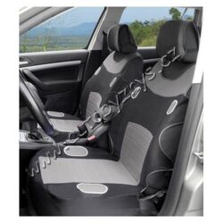Potahy sedadel LAS VEGAS přední-2ks šedé 31626 - Potahy sedadel s univerzálním systémem upevnění, sada na přední sedadla (2x přední díl s opěrkami hlavy).

Díky jednoduchému systému upevnění, lze připevnit na většinu běžně používaných automobilových sedadel.
technická data:
barva	černo-šedá
sada	2x přední sedadlo
opěrka hlavy	ano, 2x
materiál	100% polyester
na sedadla s airbagy	ne