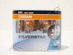 Žárovka 12V H1 55W Silverstar +50% sada 2ks  OSRAM