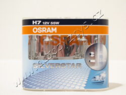 Žárovka 12V H7 55W Px26d Silverstar +50% sada 2ks  OSRAM
