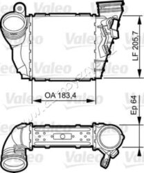 Chladič nasávaného vzduchu Octavia 01- 1.9 74kw AXR VALEO 1J0145803N - OCTAVIA 01-10 pro motor 1.9D 74kw AXR