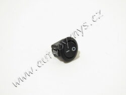 Vypínač kolébkový kulatý černý bez kontrolky 23mm