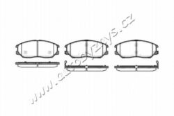 Brzdové destičky přední Hyundai Terracan (149x61) REMSA - Sirka v mm: 148,8
vyska ( v mm ): 60,8
tloustka/sila( v mm): 16,5
uzaviraci vystrazny kontakt: s akustickou vystrahou opotrebeni
brzdovy system: Mando