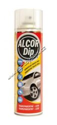 ALCOR DIP Transparentní lesk 500ml sprej - ALCOR DIP Transparentná lesk 500ml sprej. Plastická snímatelná nástřiková fólie PLASTI DIP vhodná pro ochranné a dekorativní nástřiky karosářských částí automobilů.