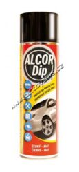 ALCOR DIP Černý mat 400ml sprej - ALCOR DIP Černý mat 500ml sprej. Plastická snímatelná nástřiková fólie PLASTI DIP vhodná pro ochranné a dekorativní nástřiky karosářských částí automobilů.