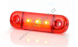 Lampa poziční LED červená SLIM WAS W97.1