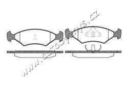 Brzdové destičky přední REMSA 0119.20-FORD - montovac strana: pedn osa
brzdovy system: Ate-Teves
dlka (v mm): 151,4
vyska ( v mm ): 46,4
tloustka/sila( v mm): 18